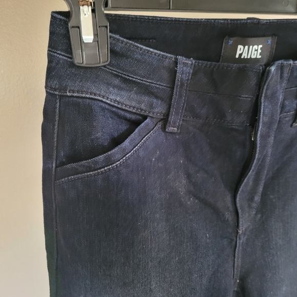 Paige Blake High-Rise Straight Leg Stunner Luxe Coating jeans Size 26 - Picture 7 of 16